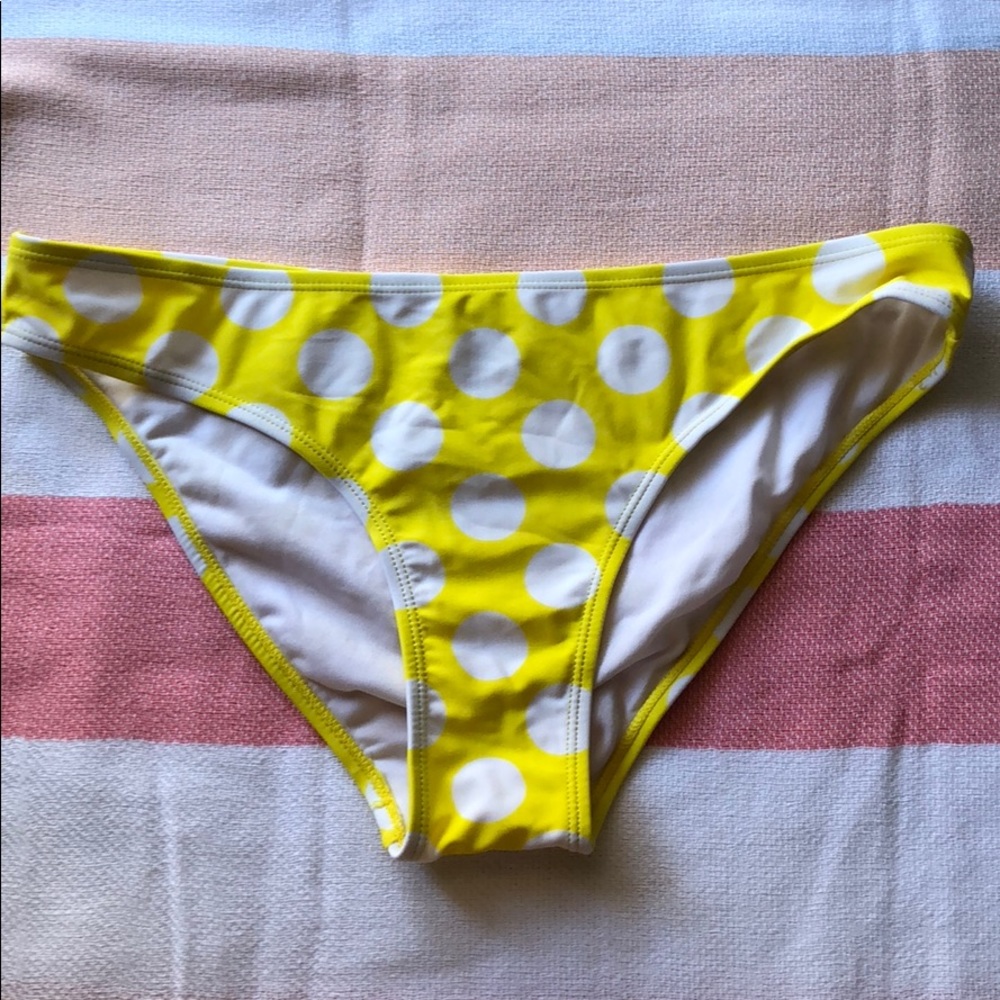Yellow Polka Dot Swim Bottoms